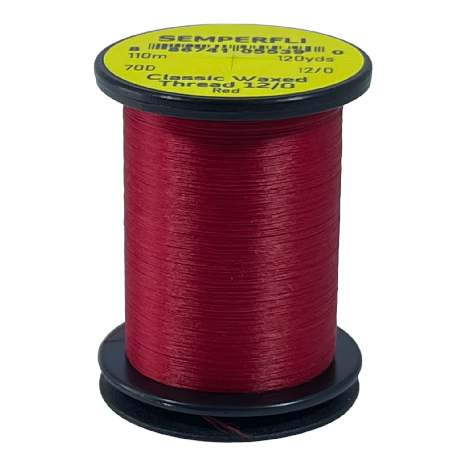 Semperfli Classic Waxed Thread 12/0 110m (120 Yards) Red